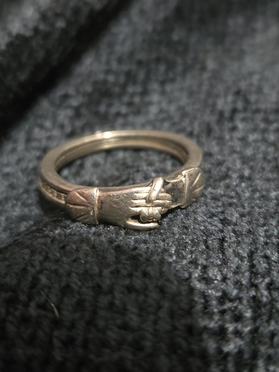 Antique Jewelry - Antique Gimmel Ring With Paper
